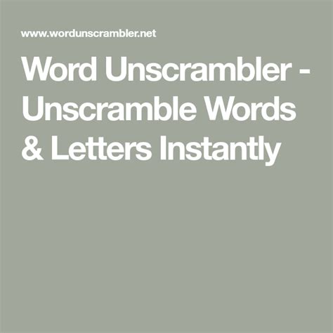 Scramble Words is a word-making game. . Unscrambler unscramble words letters instantly